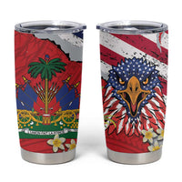 Haitian Heritage Month Tumbler Cup Haitian Americans Proud Grunge Style