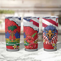 Haitian Heritage Month Tumbler Cup Haitian Americans Proud Grunge Style