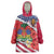 Haitian Heritage Month Wearable Blanket Hoodie Haitian Americans Proud Grunge Style