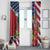 Haitian Heritage Month Window Curtain Haitian Americans Proud Grunge Style