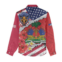 Haitian Heritage Month Women Casual Shirt Haitian Americans Proud Grunge Style