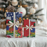 Haitian Heritage Month Wrapping Paper Haitian Americans Proud Grunge Style - Wonder Print Shop