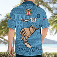 Personalised Father Day Fiji Hawaiian Shirt I Love You Dad Fijian Tapa Pattern - Wonder Print Shop