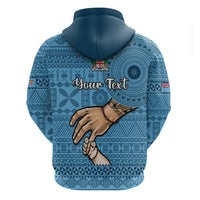 Personalised Father Day Fiji Hoodie I Love You Dad Fijian Tapa Pattern - Wonder Print Shop