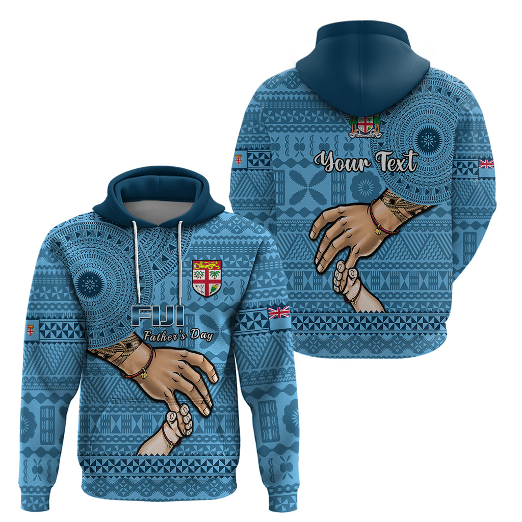 Personalised Father Day Fiji Hoodie I Love You Dad Fijian Tapa Pattern - Wonder Print Shop