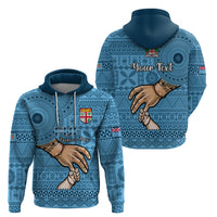 Personalised Father Day Fiji Hoodie I Love You Dad Fijian Tapa Pattern - Wonder Print Shop