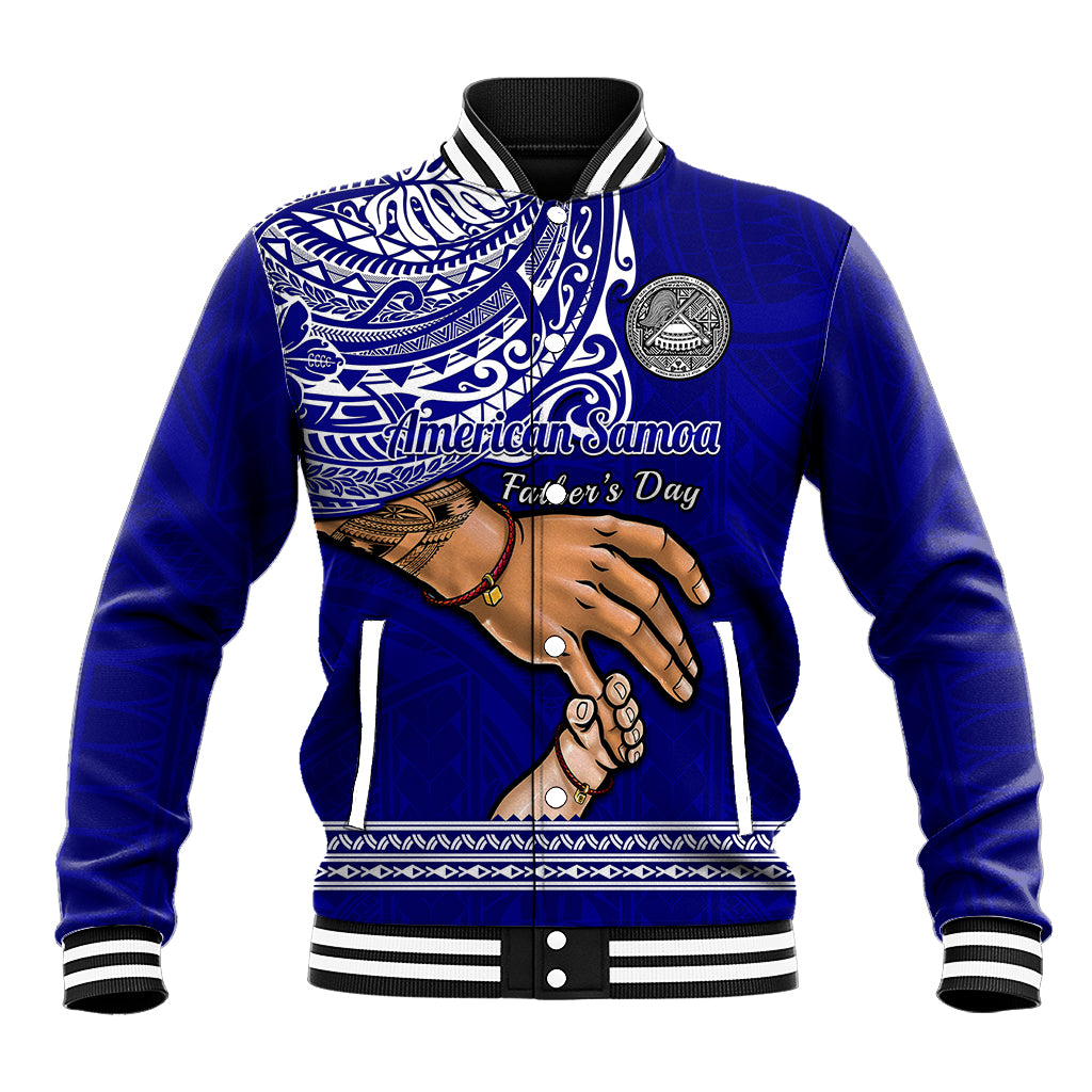 Polynesian Pride Father Day American Samoa Baseball Jacket I Love You Dad - Wonder Print Shop