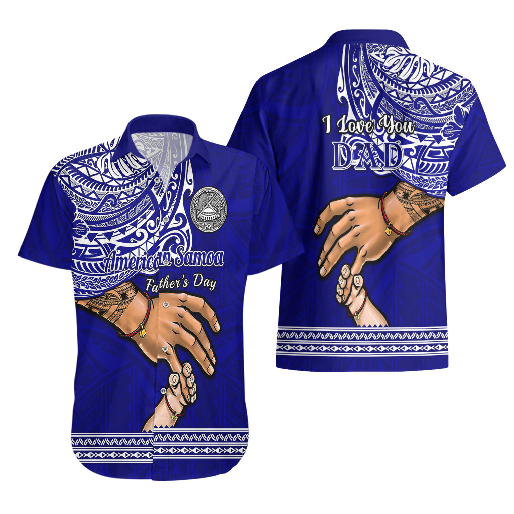 Polynesian Pride Father Day American Samoa Hawaiian Shirt I Love You Dad - Wonder Print Shop