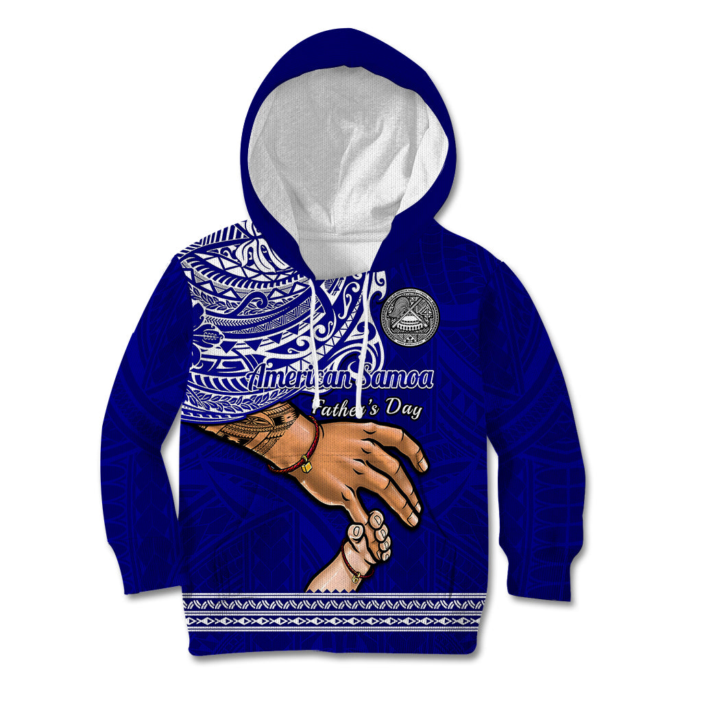 Polynesian Pride Father Day American Samoa Kid Hoodie I Love You Dad - Wonder Print Shop