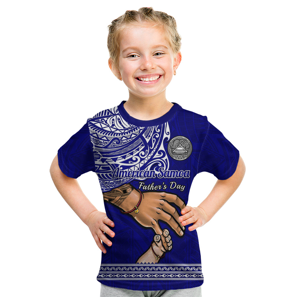 Polynesian Pride Father Day American Samoa Kid T Shirt I Love You Dad - Wonder Print Shop