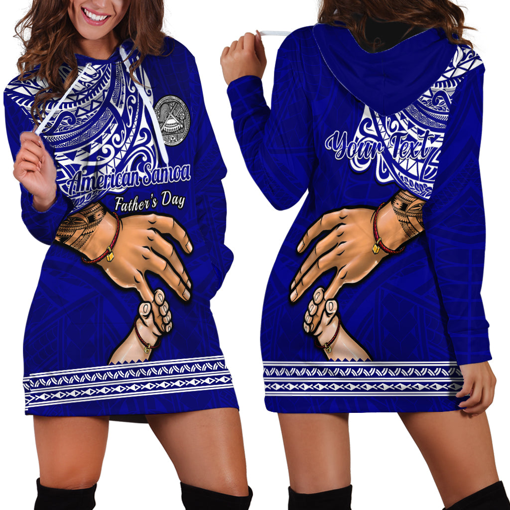 Personalised Father Day American Samoa Hoodie Dress I Love You Dad - Wonder Print Shop