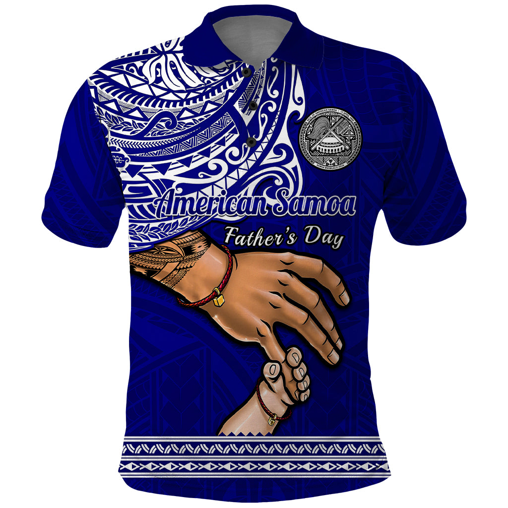 Personalised Father Day American Samoa Polo Shirt I Love You Dad - Wonder Print Shop