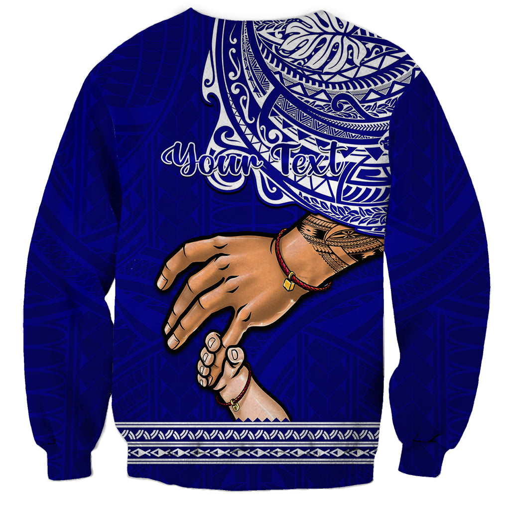 Personalised Father Day American Samoa Sweatshirt I Love You Dad - Wonder Print Shop