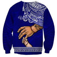 Personalised Father Day American Samoa Sweatshirt I Love You Dad - Wonder Print Shop