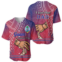 Polynesian Pride Father Day Guam Baseball Jersey I Love You Dad Guaman Latte Stone - Wonder Print Shop