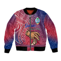 Polynesian Pride Father Day Guam Bomber Jacket I Love You Dad Guaman Latte Stone - Wonder Print Shop