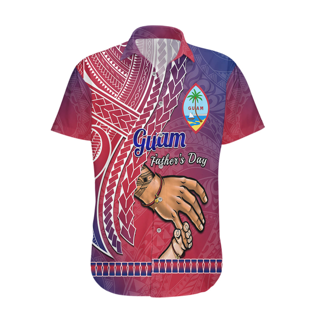 Polynesian Pride Father Day Guam Hawaiian Shirt I Love You Dad Guaman Latte Stone - Wonder Print Shop