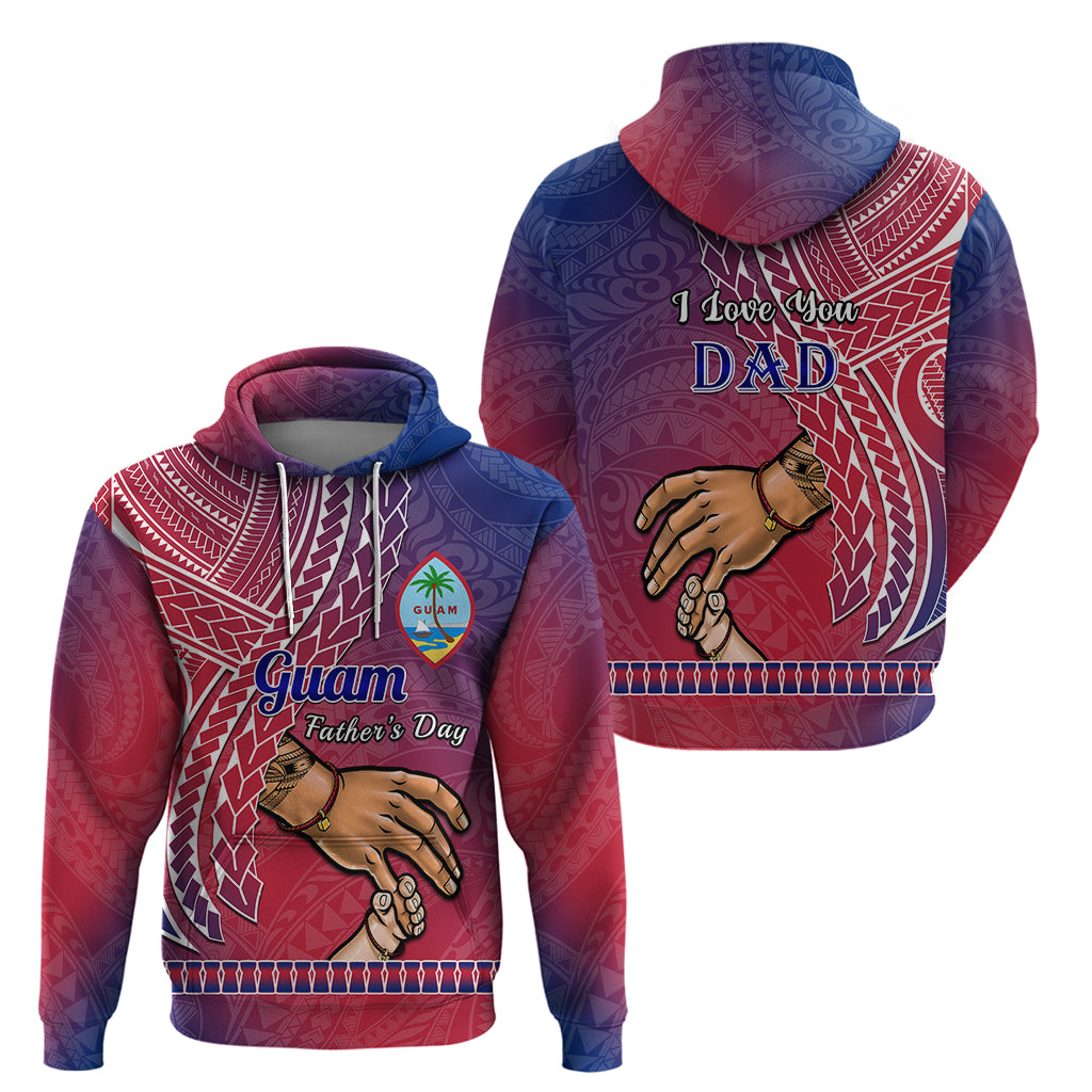 Polynesian Pride Father Day Guam Hoodie I Love You Dad Guaman Latte Stone - Wonder Print Shop