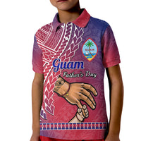 Polynesian Pride Father Day Guam Kid Polo Shirt I Love You Dad Guaman Latte Stone - Wonder Print Shop