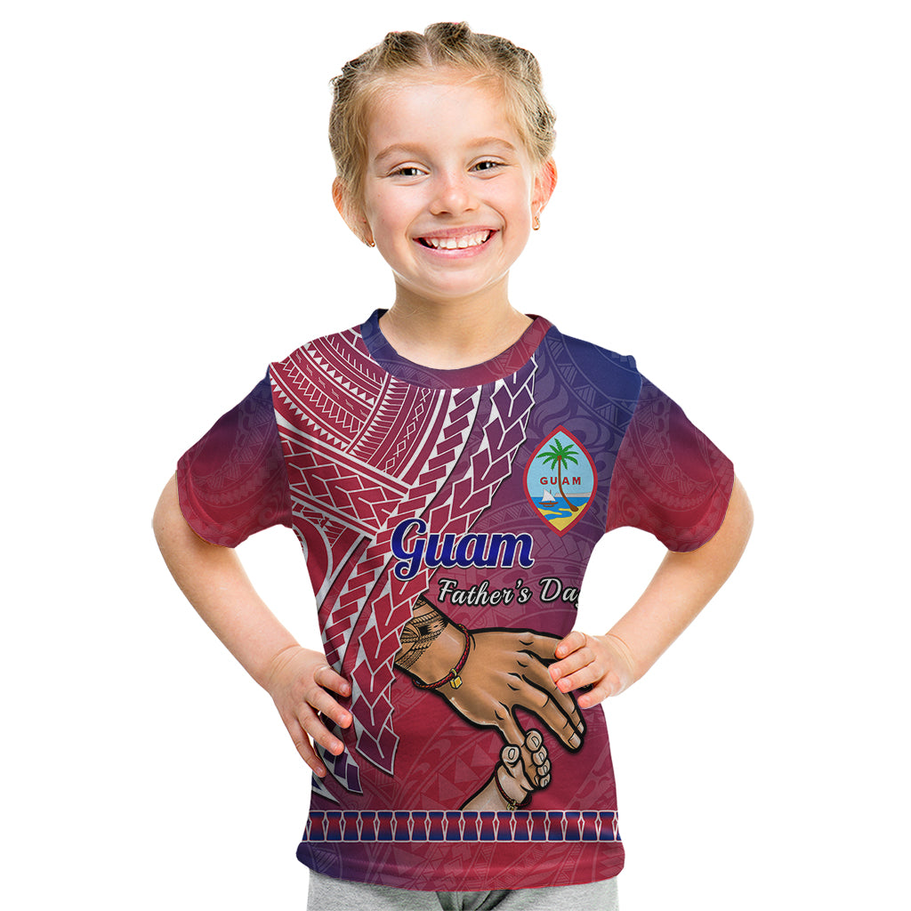 Polynesian Pride Father Day Guam Kid T Shirt I Love You Dad Guaman Latte Stone - Wonder Print Shop