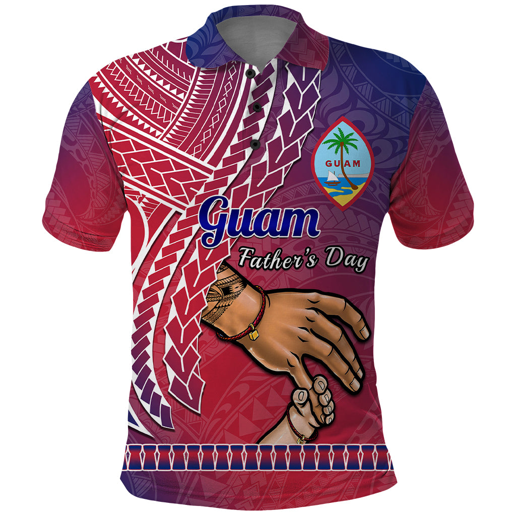 Polynesian Pride Father Day Guam Polo Shirt I Love You Dad Guaman Latte Stone - Wonder Print Shop