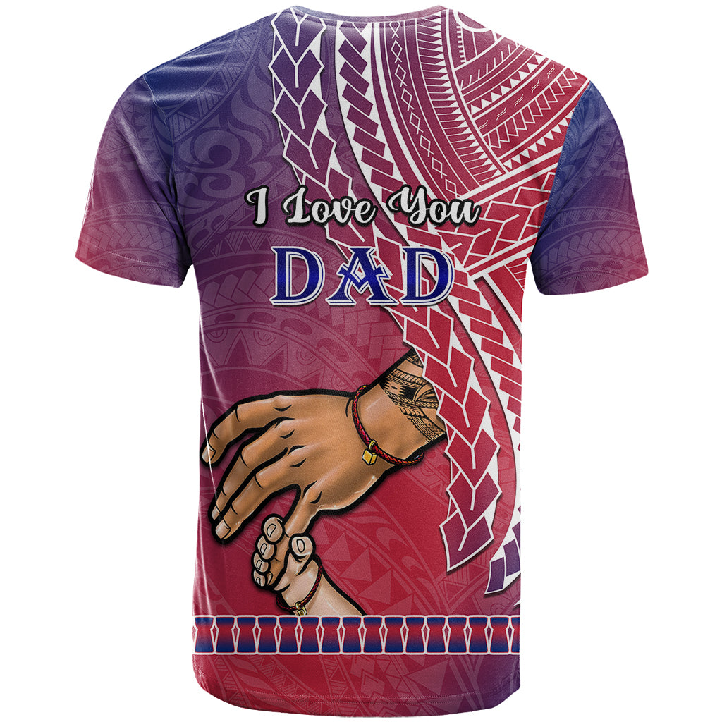 Polynesian Pride Father Day Guam T Shirt I Love You Dad Guaman Latte Stone - Wonder Print Shop