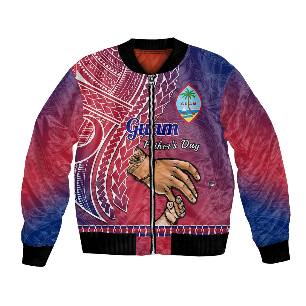 Personalised Father Day Guam Bomber Jacket I Love You Dad Guaman Latte Stone - Wonder Print Shop