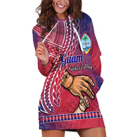 Personalised Father Day Guam Hoodie Dress I Love You Dad Guaman Latte Stone - Wonder Print Shop