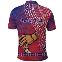 Personalised Father Day Guam Polo Shirt I Love You Dad Guaman Latte Stone - Wonder Print Shop