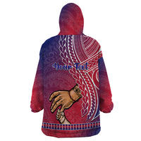 Personalised Father Day Guam Wearable Blanket Hoodie I Love You Dad Guaman Latte Stone - Wonder Print Shop