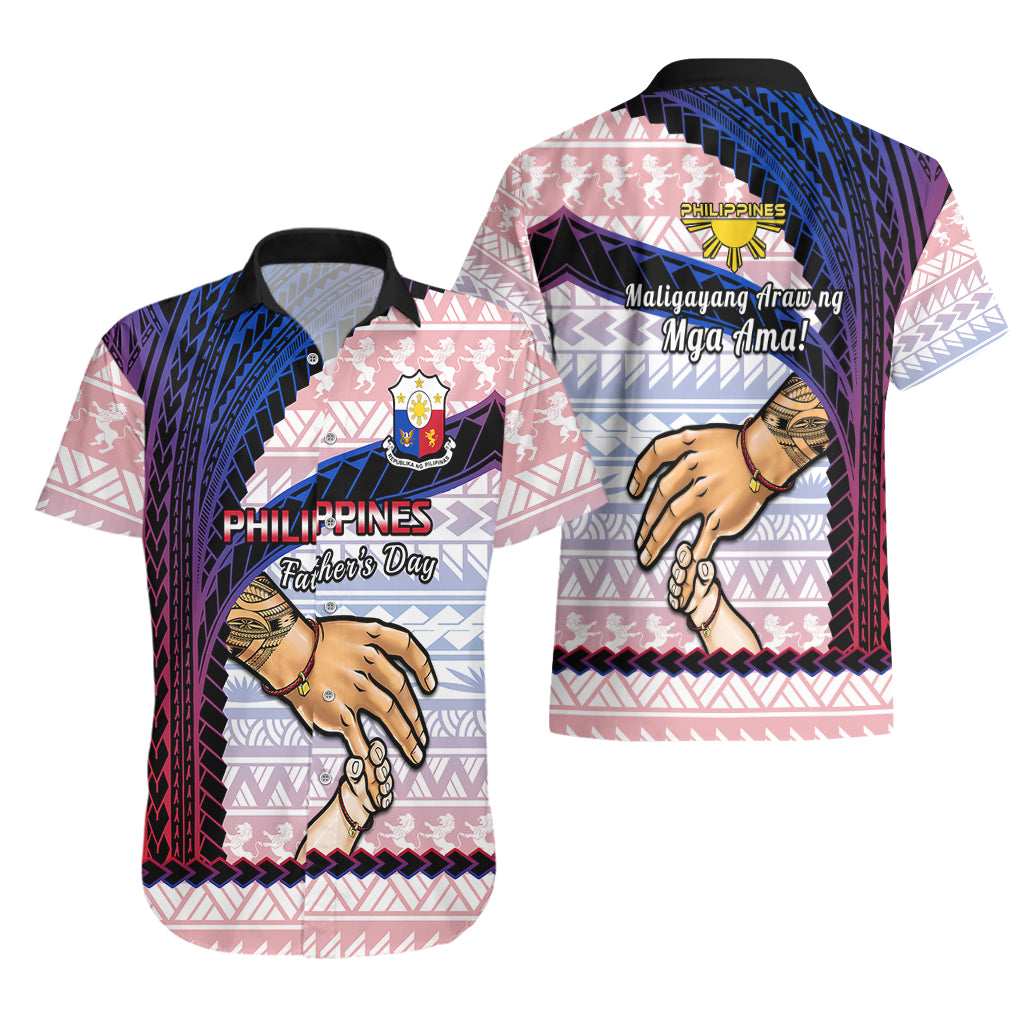 Polynesian Pride Father Day Philippines Hawaiian Shirt Filipino Pattern Maligayang Araw ng Mga Ama - Wonder Print Shop