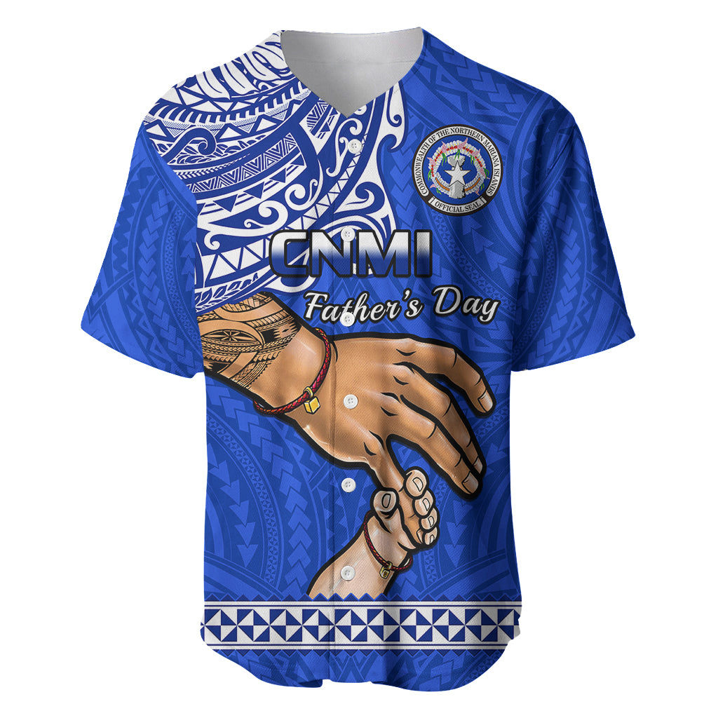 Polynesian Pride Father Day Northern Mariana Islands Baseball Jersey CNMI I Love You Dad - Wonder Print Shop