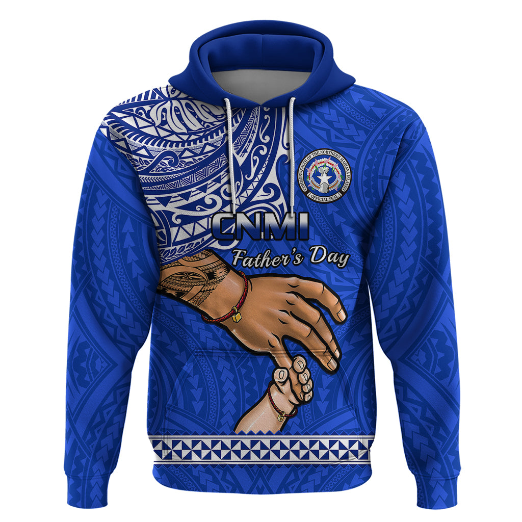 Polynesian Pride Father Day Northern Mariana Islands Hoodie CNMI I Love You Dad - Wonder Print Shop