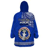 Polynesian Pride Father Day Northern Mariana Islands Wearable Blanket Hoodie CNMI I Love You Dad - Wonder Print Shop