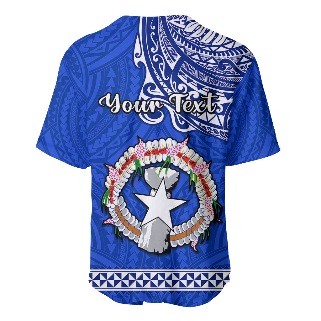 Personalised Father Day Northern Mariana Islands Baseball Jersey CNMI I Love You Dad - Wonder Print Shop