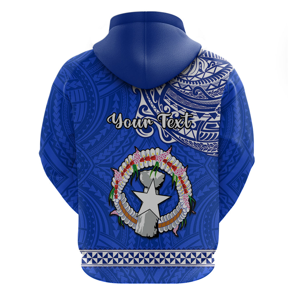 Personalised Father Day Northern Mariana Islands Hoodie CNMI I Love You Dad - Wonder Print Shop