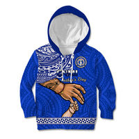 Personalised Father Day Northern Mariana Islands Kid Hoodie CNMI I Love You Dad - Wonder Print Shop