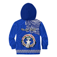 Personalised Father Day Northern Mariana Islands Kid Hoodie CNMI I Love You Dad - Wonder Print Shop
