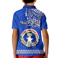Personalised Father Day Northern Mariana Islands Kid Polo Shirt CNMI I Love You Dad - Wonder Print Shop