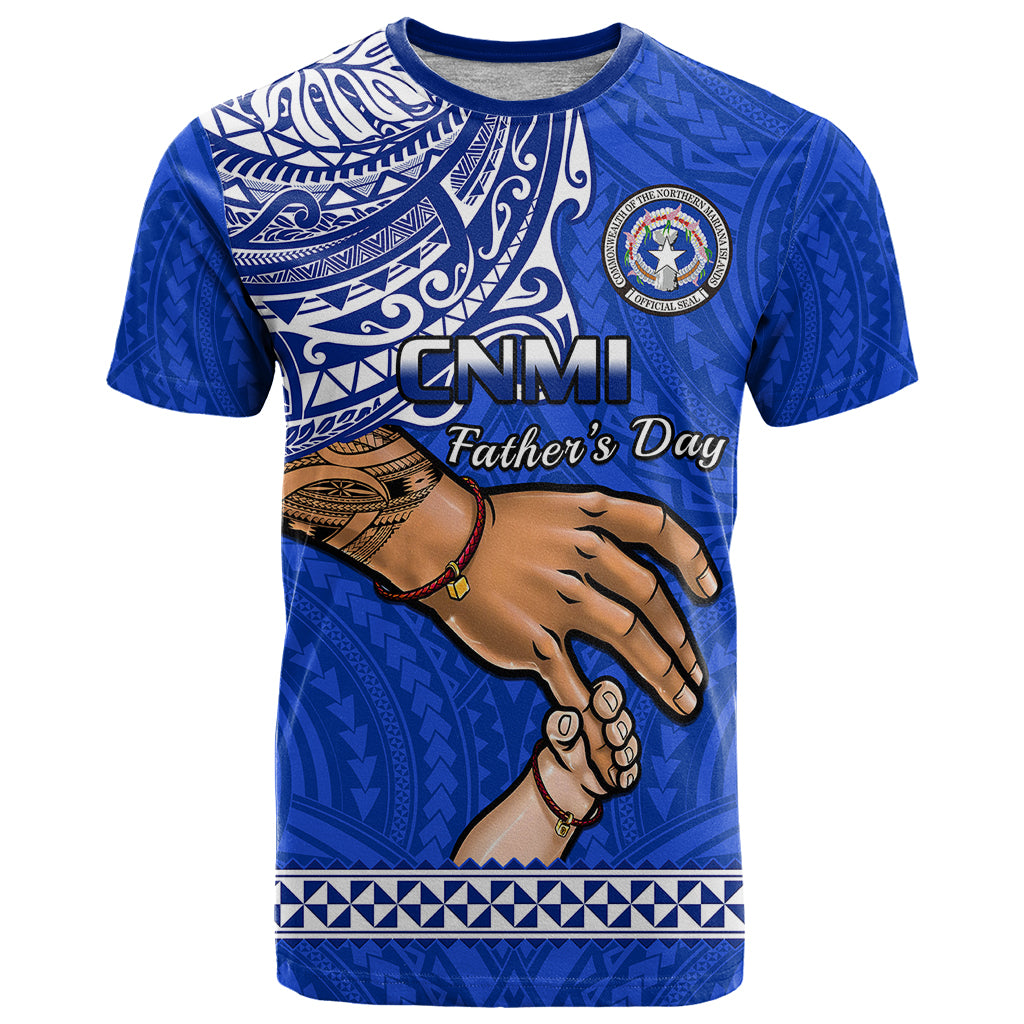 Personalised Father Day Northern Mariana Islands T Shirt CNMI I Love You Dad - Wonder Print Shop