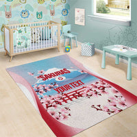 Japan Rugby Custom Area Rug Go Sakuras Japanese Mount Fuji