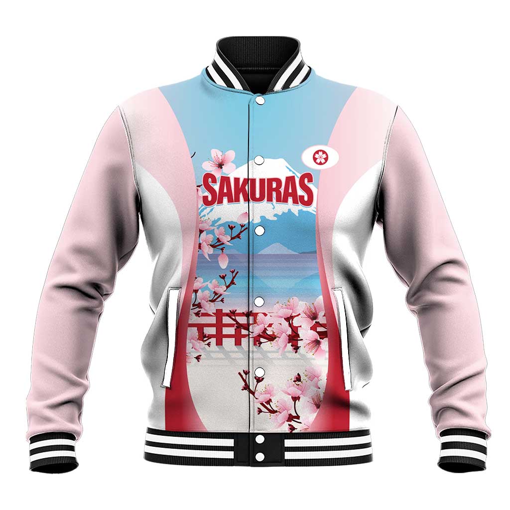 Japan Rugby Custom Baseball Jacket Go Sakuras Japanese Mount Fuji