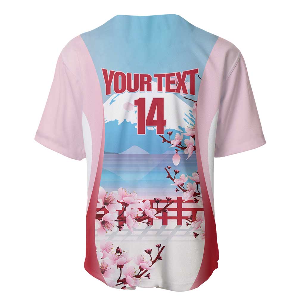 Japan Rugby Custom Baseball Jersey Go Sakuras Japanese Mount Fuji