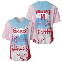 Japan Rugby Custom Baseball Jersey Go Sakuras Japanese Mount Fuji