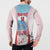 Japan Rugby Custom Button Sweatshirt Go Sakuras Japanese Mount Fuji