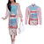 Japan Rugby Custom Couples Matching Off The Shoulder Long Sleeve Dress and Long Sleeve Button Shirt Go Sakuras Japanese Mount Fuji