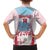 Japan Rugby Custom Family Matching Off The Shoulder Long Sleeve Dress and Hawaiian Shirt Go Sakuras Japanese Mount Fuji