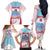 Japan Rugby Custom Family Matching Off The Shoulder Long Sleeve Dress and Hawaiian Shirt Go Sakuras Japanese Mount Fuji