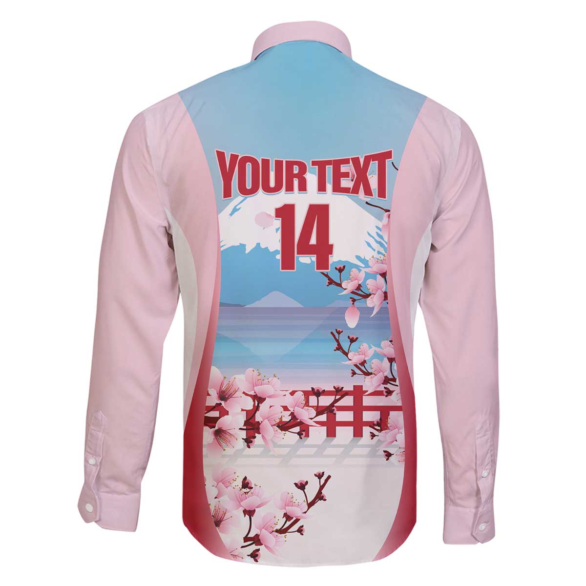 Japan Rugby Custom Family Matching Off The Shoulder Long Sleeve Dress and Hawaiian Shirt Go Sakuras Japanese Mount Fuji