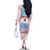 Japan Rugby Custom Family Matching Off The Shoulder Long Sleeve Dress and Hawaiian Shirt Go Sakuras Japanese Mount Fuji